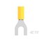 Te Connectivity Fork Terminal, M6 Stud Size, 600 V, Bare Insulated, Yellow 3-1377173-8 - alternate 2